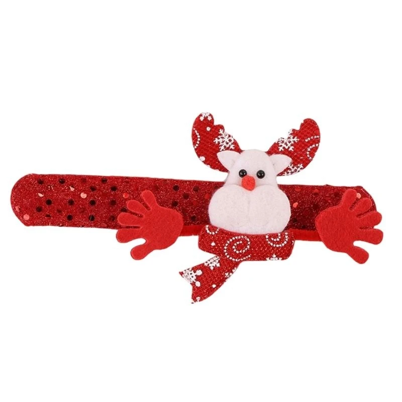  Unique Christmas Slap Bracelets for Seasonal Decorating in Various Color