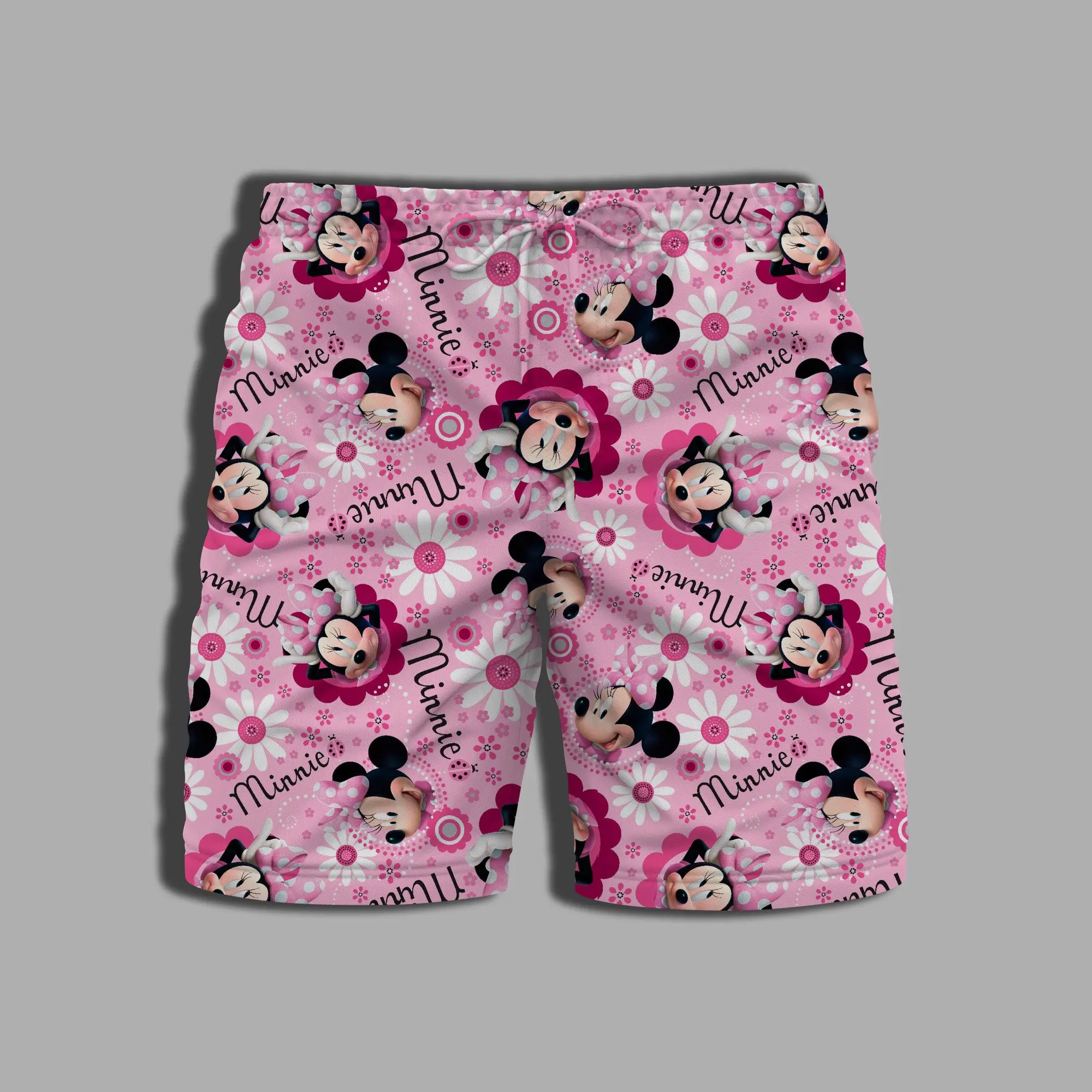 Pantaloncini da bagno uomo intero costume da bagno estate spiaggia costume da bagno uomo stampa topolino abbigliamento uomo palestra Minnie Mouse