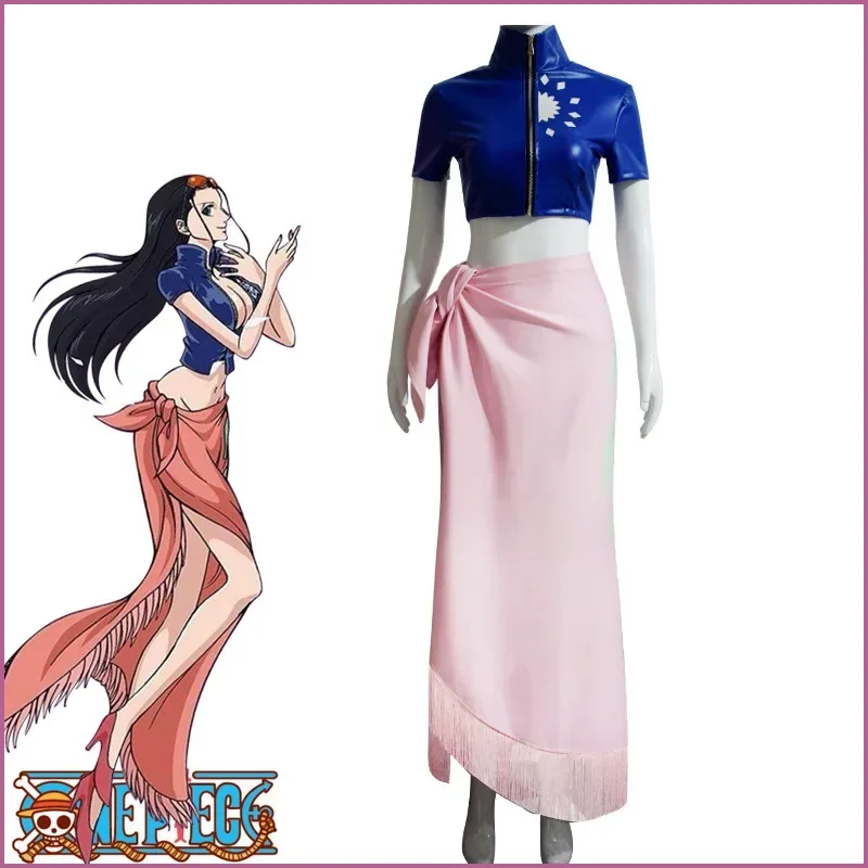 Anime One Piece Nico Robin Miss Allsunday Costumi Cosplay Parrucca uniforme sexy Occhiali Costume di Halloween per donne e ragazze