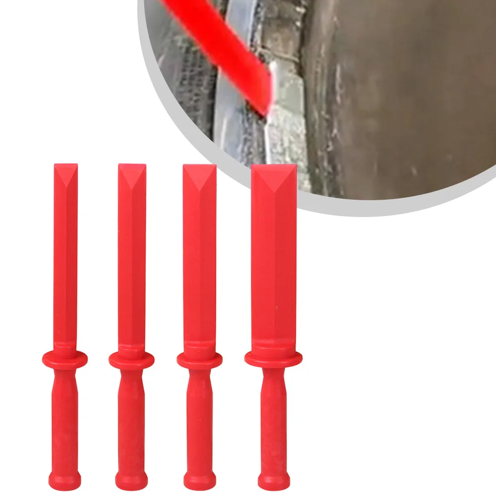 4PCS Tire Balance Weight Scraper Set Nylon Chisel Tools For Removing Debris Adhesives Paint Film From Car Rims 250mm