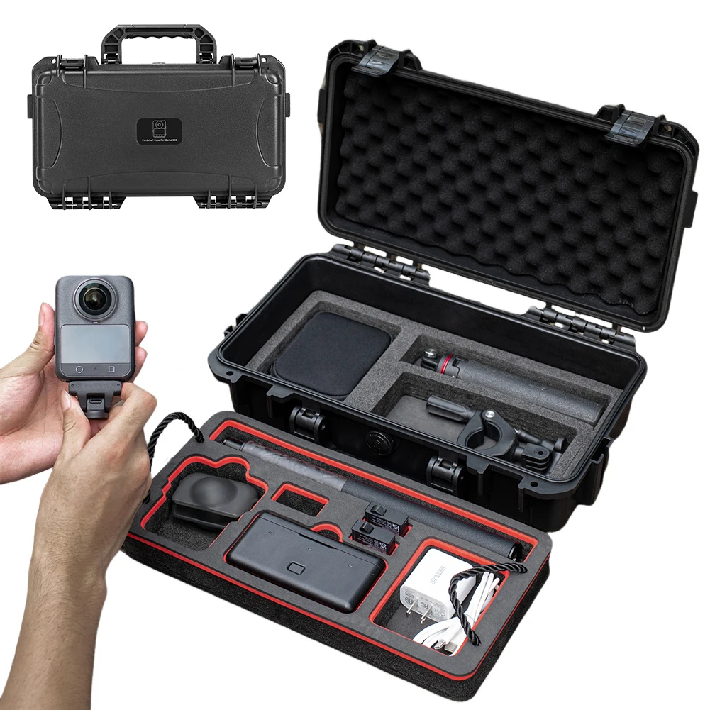 

Dual Layer Case with Handheld Protective Travel Carrying Case Portable Waterproof Storage Box for DJI OSMO 360 Accessories