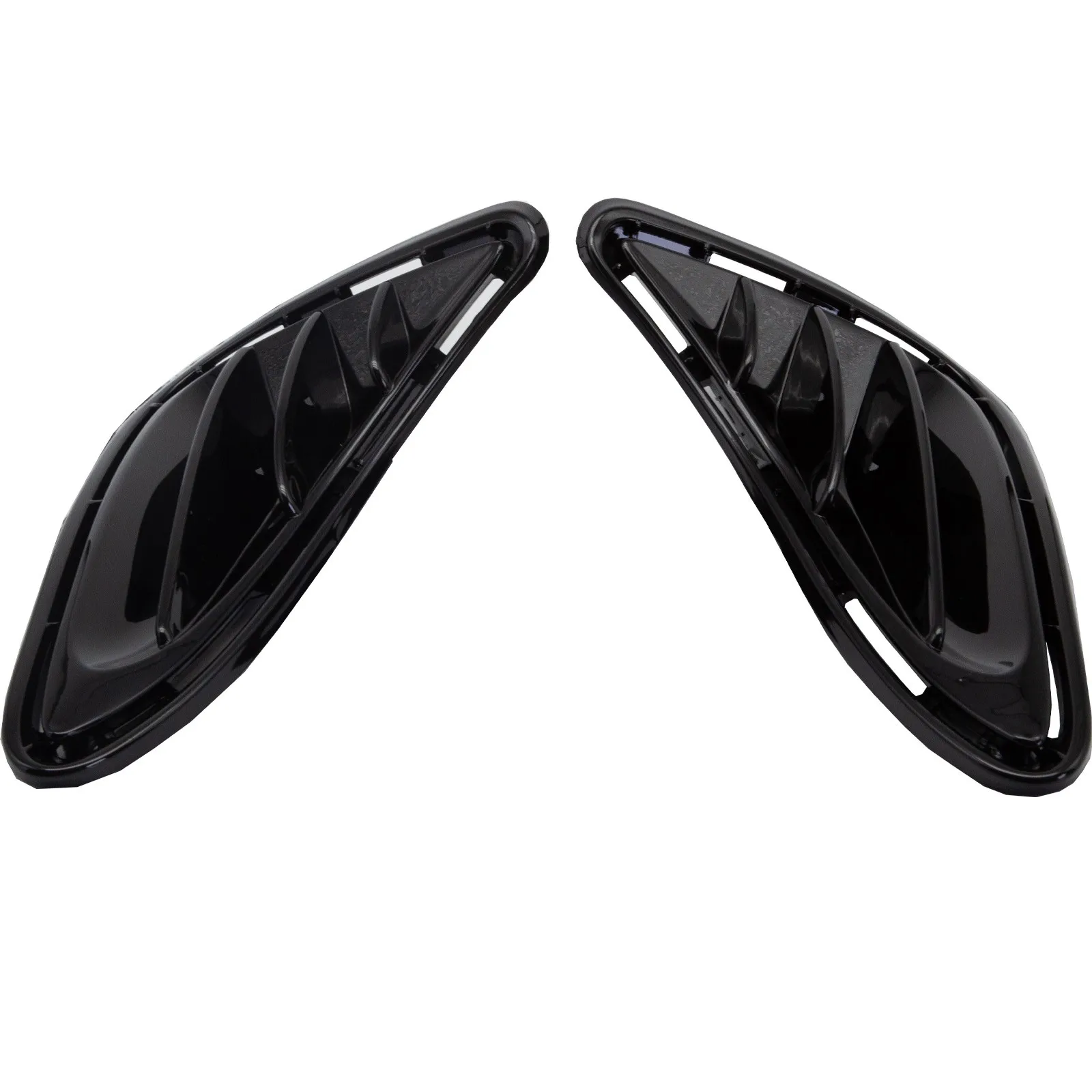 Pair For 2017-2019 Toyota Corolla Fog Light Lamp Cover Bezel Gloss Black LH & RH