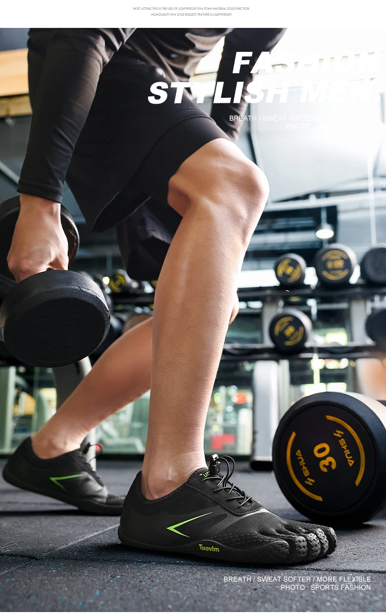Professionelle Fünf-Zehen-Gym-Trainingsschuhe, Indoor-Sportschuhe, Komfort-Gewichtheber-Trainingsschuhe, Wander- und Watschuhe, rutschfest – Detail 19