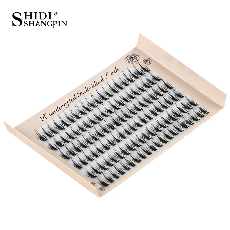1 Box Wimpernverlängerungs-Bundles, vorgefertigte C-Curl-Wimpern, natürliche Cluster-Wimpern, Einzelwimpern, Make-up-Tool, Faux Cils XMX – Detail 15