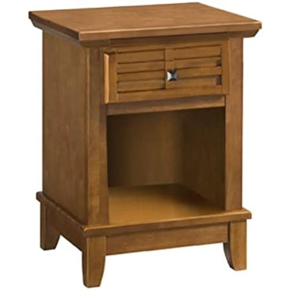 

Arts and Crafts Cottage Oak Nightstand with Drawer