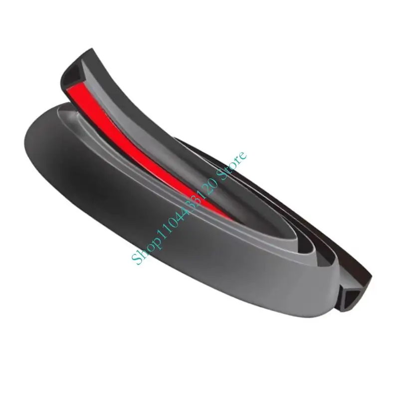 Soft Elastic Car Door Seal Strips 2.5cmx150cm Weatherstrip For Improved Sound Insulation And Dust Prevention Tight Closure