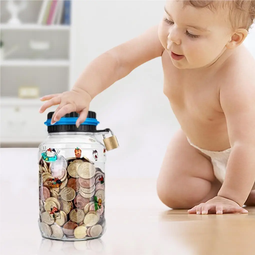 Digital Coin Money Box Home Small Size Counting Function Locked Security Saving Pot Coins Holding Container  Euro view 6