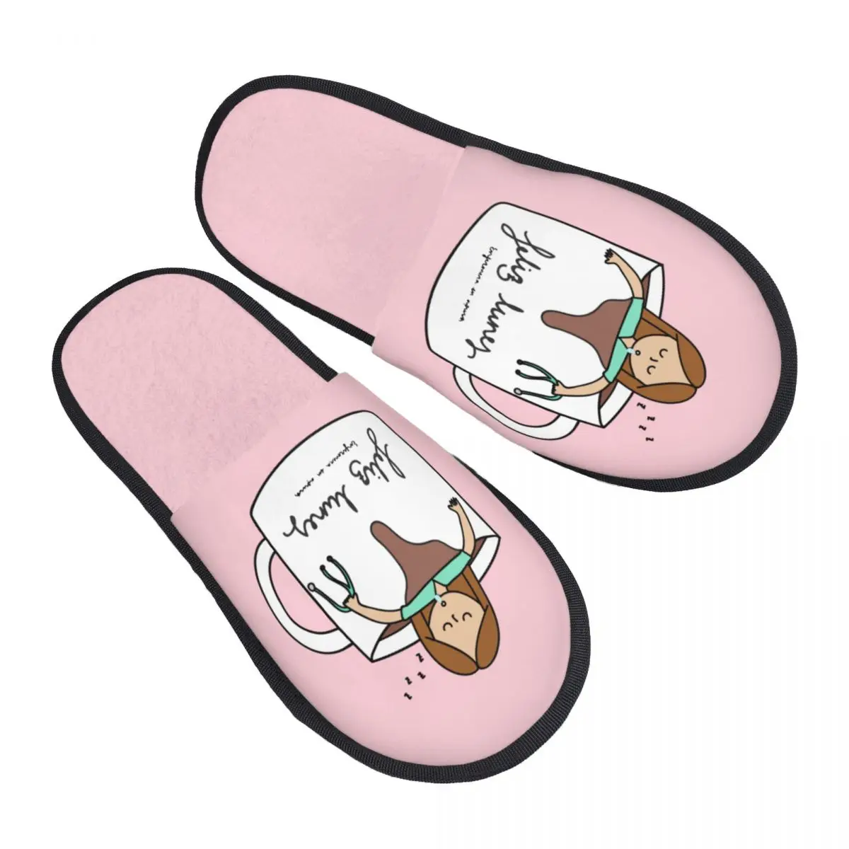 

Медицинские тапочки для медсестер и врачей Custom Enfermera En Apuros, женские, удобные, с эффектом памяти, без застежек, для спа-процедур