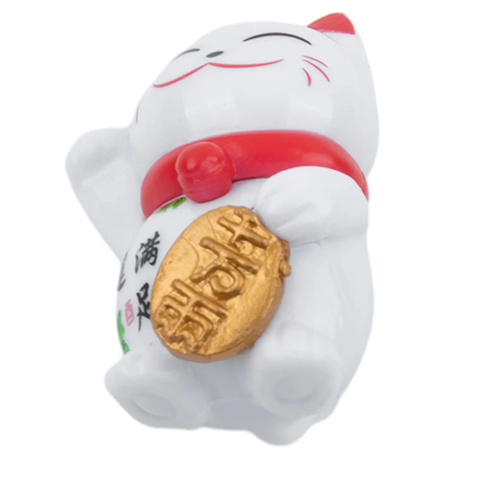 1PCS PVC Mini Lucky Cat Decoration Cake Decoration Home Decoration Chinese Style Wealth Shaking Hands Lucky Cat