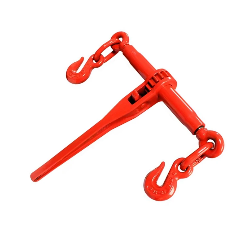 LJL-Ratchet Tensioner Marine Cargo Tie Down Double Hook Truck Tightener Lever Chain Stabilizer Tension 1 Ton