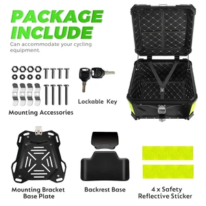 Motorrad -Schwanzkofferraum, universelles Oberteil, hinteres Gepäck, BMW -Werkzeugtaschen R1200GS R1250GS F850GS 1200 GS LC Adv, 55L 8 Hauptverkaufsroller Moto - №4