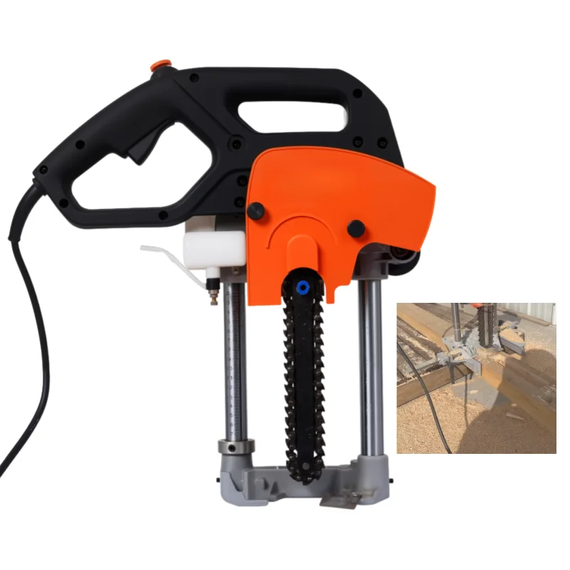2026-4500W Chisel Mortiser Machine Chain Wood Mortising Drill Machine Portable Chain Square Hole Mortising Machine