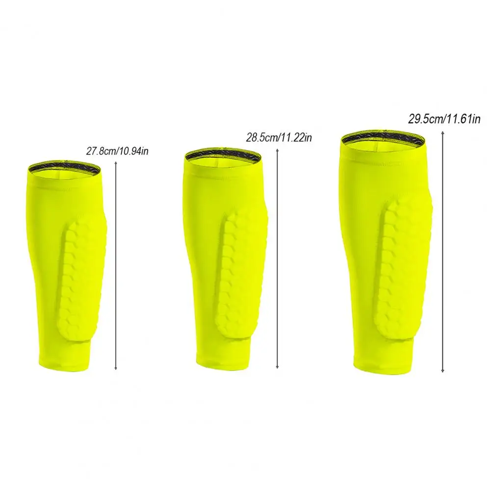Gaines élastiques pour mollets pour adultes, Protection contre les chocs, protège-tibia de Football avec coussinets en nid d'abeille pour Football, Rugby, Tennis pour ultime