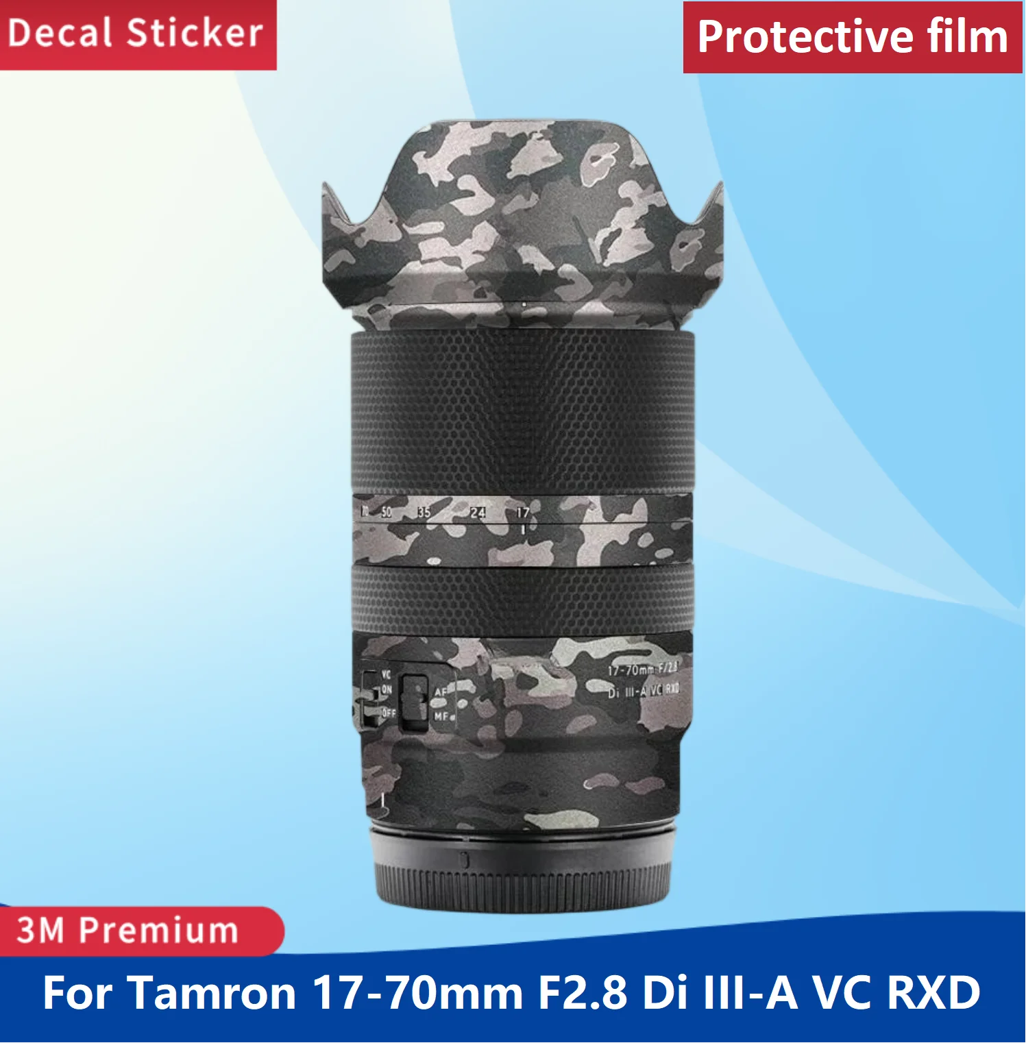 For Tamron 17-70mm F2.8 Di III-A VC RXD Lens Sticker Protective Film Wear Resistant Proof Cover film