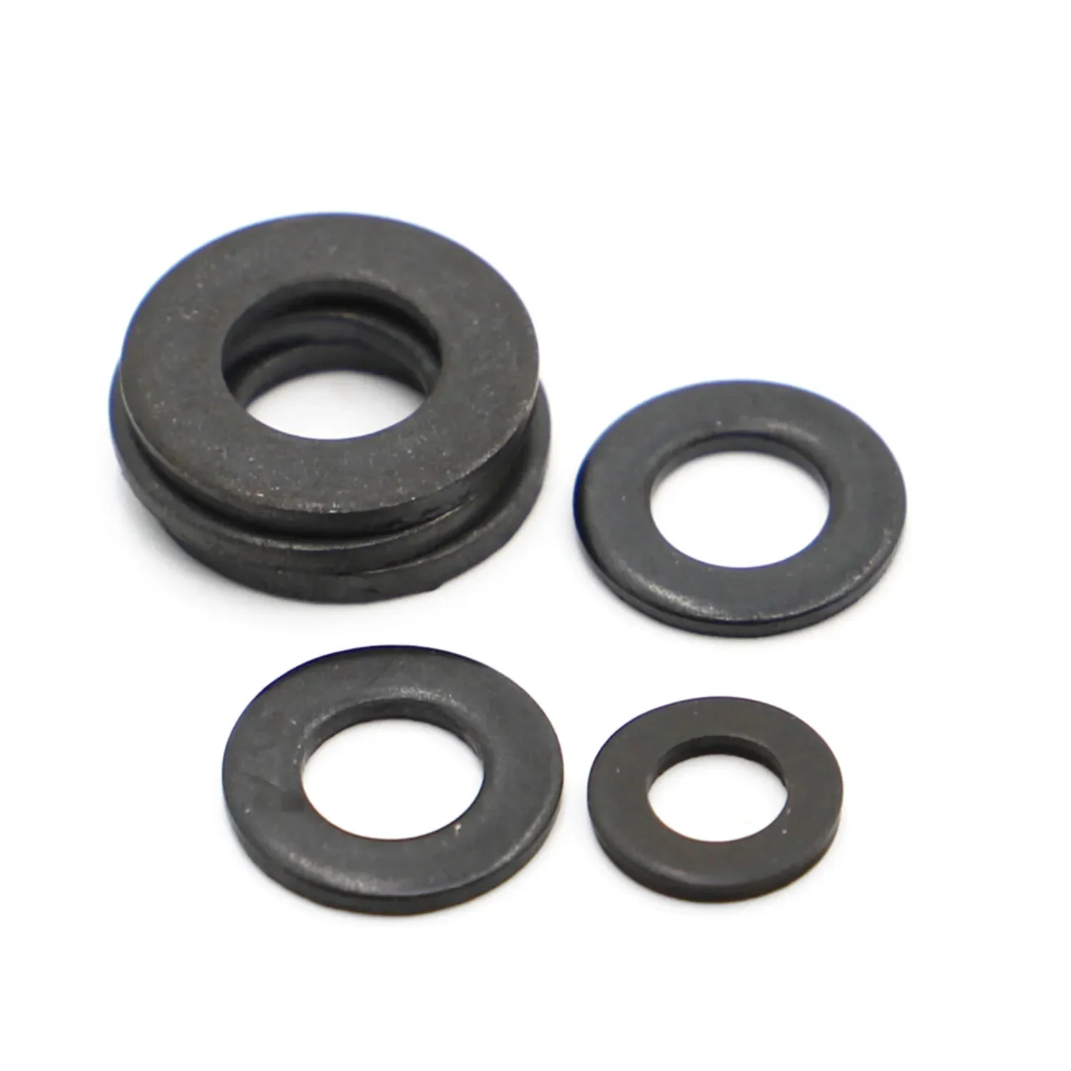 M2 M2.5 M3 M4 M5 M6 M8 M10 M12 M14 M16 M20 M22 M24 Black Grade 8.8 Carbon Steel Flat Washer Plain Gasket Pad GB97 DIN125 - Image 4