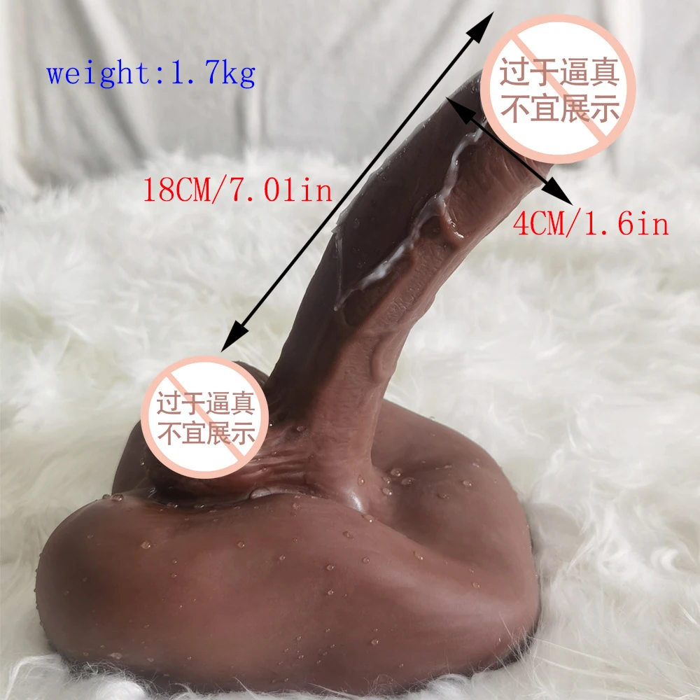 Male Half body Sex Doll Artificial Penis Realistic Full Silicone Big Dildo Sex Doll Female Sex Toy Long Penis Women Men Gay Doll