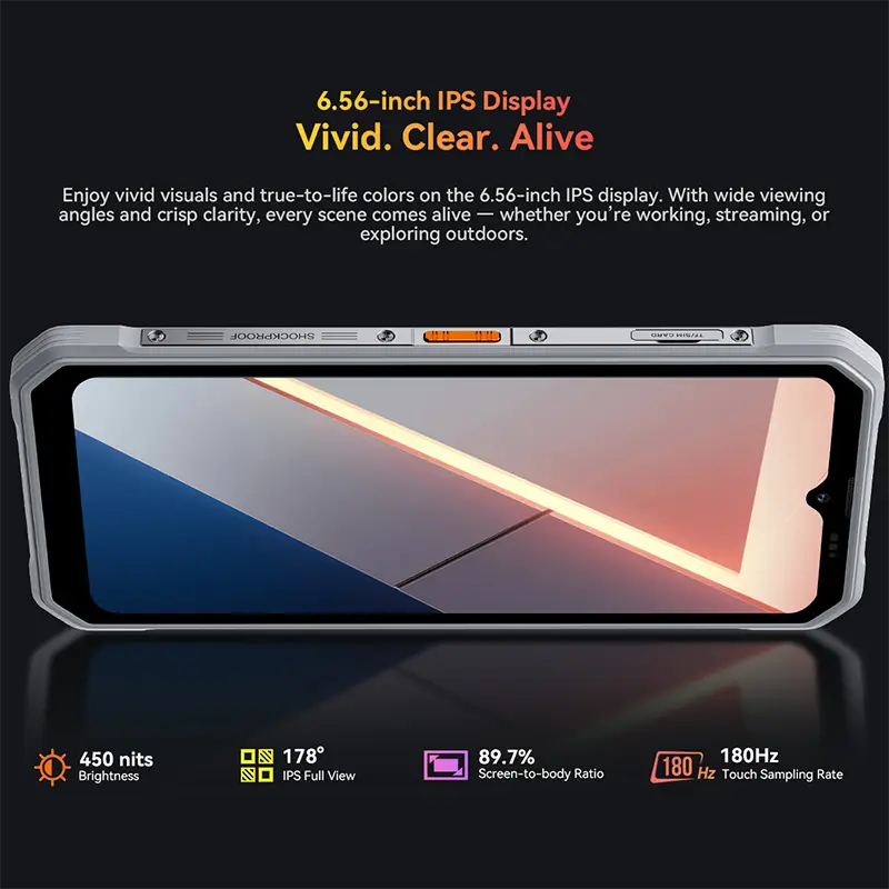Blackview MARINE 2 Rugged Smartphone 6.56-inch HD+ IPS 90Hz Display 11000mAh  Android 15 16MP Camera NFC 8GB 128GB Cellphone - 5