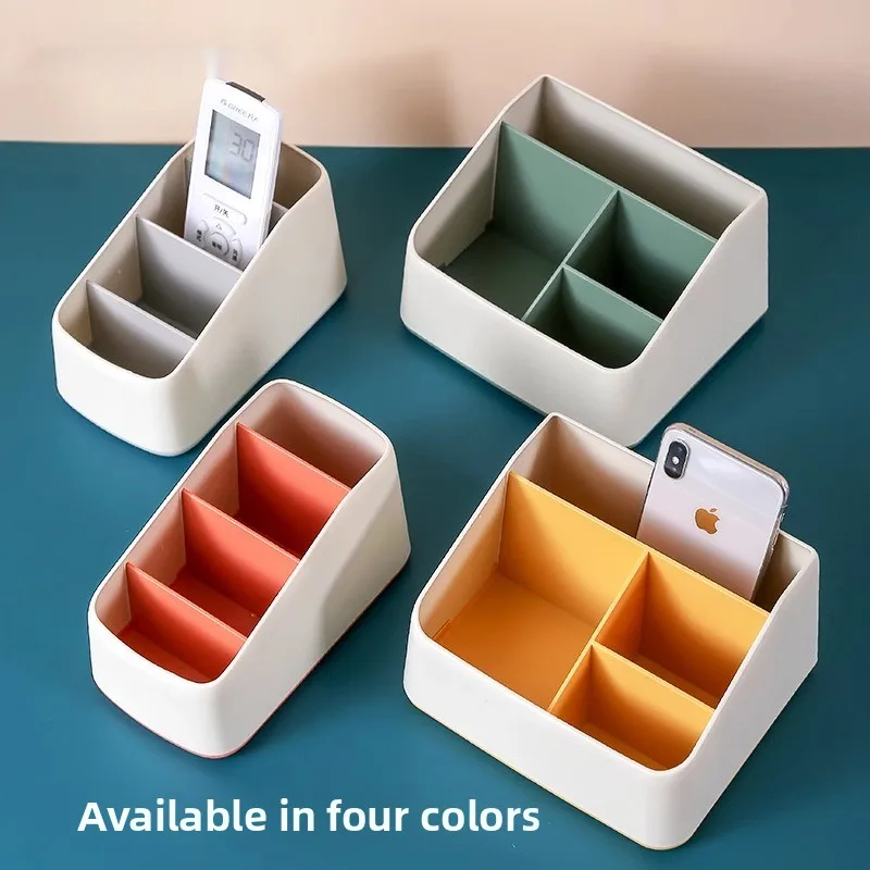 

Simple Creative Desktop Organizer Box Office Stationery Remote Control Living Room Storage Box Plastic Japanese Sle 2L Cap...