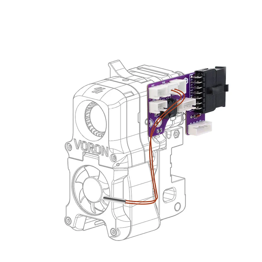 NTC100K ترقية دوميت سلك الثرمستور خرطوشة XH2.54 دبوس ل Voron 2.4/1.8/0.1 طابعة ثلاثية الأبعاد درجة الحرارة الاستشعار 3*15 مللي متر 15 سنتيمتر