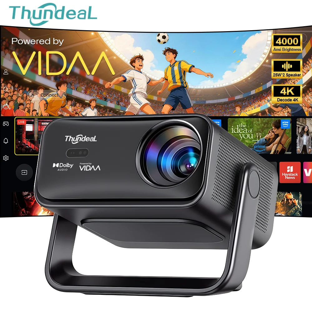 ThundeaL ThundeaL VIDAA 4K Projector TD99W WiFi 1200 Official APP AirPlay 4000 Ansi 50W Dolby Home Theater Movie 3D Video Beam Projector - Aliexpress Deal