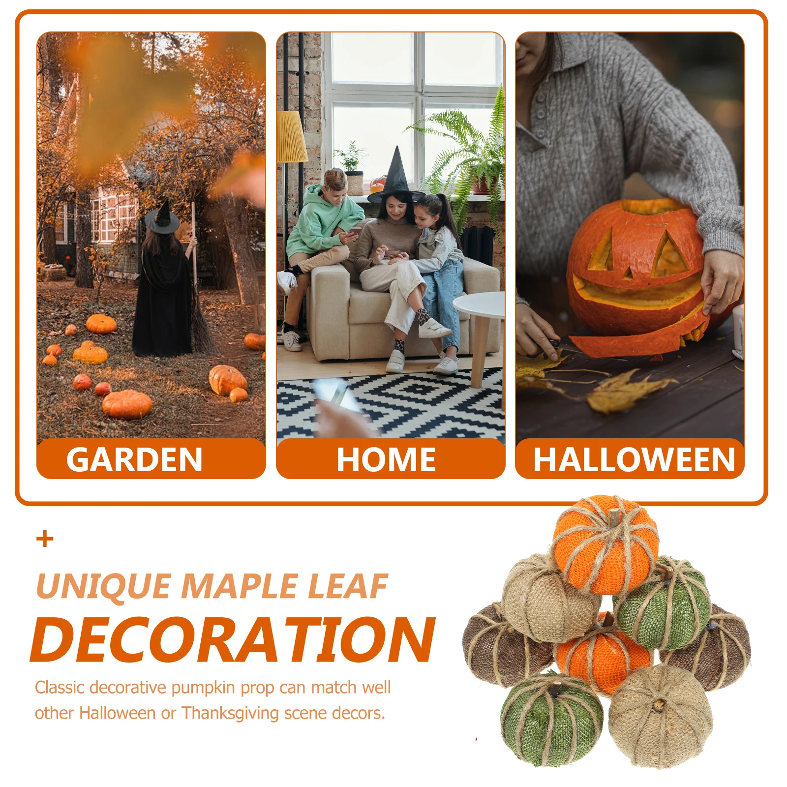 

8 Pcs Pumpkins Desktop Decor Simulation Pumpkin Decor Artificial Colored Thanksgiving Halloween Foam Props Fall Home Decorations