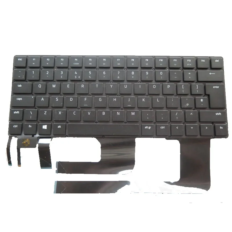 Imagem -03 - Teclado Portátil para Razer Blade 1252764800 12255325-00 12255324-00 12310758-00 Eua fr gr uk kr Preto sem Moldura com Retroiluminado