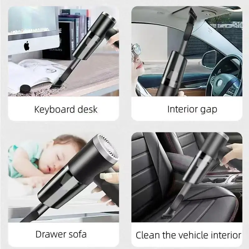 Car Cordless Vacuum Cleaner Portable Large Suction Household Cleaning Equipment Handheld Dust Collector Small Mini Dust Blower image 5