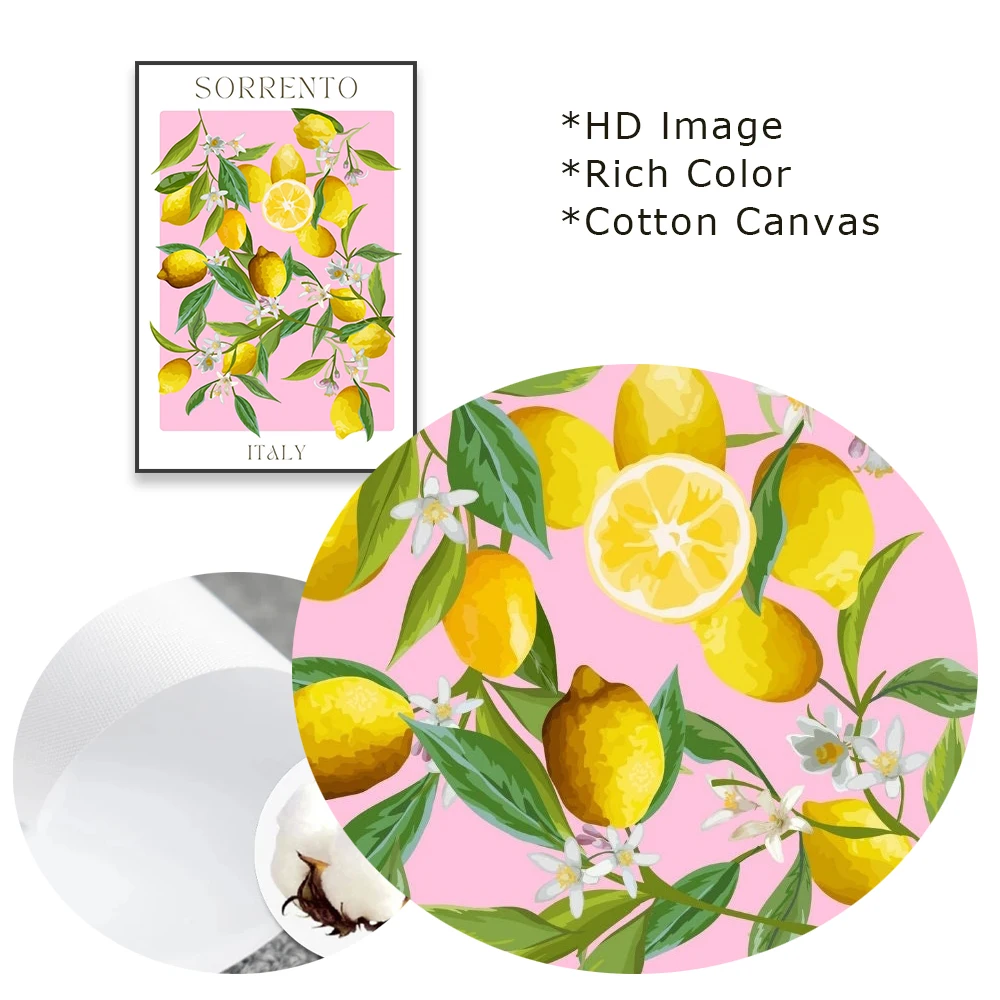 ملصق فني جداري كلاسيكي مطبوع في سوق الفاكهة ، لوحة قماش سورينتو ، إيطاليا ، إسبانيا ، الطعام ، المنزل ، المطبخ ، ديكور غرفة الطعام #5