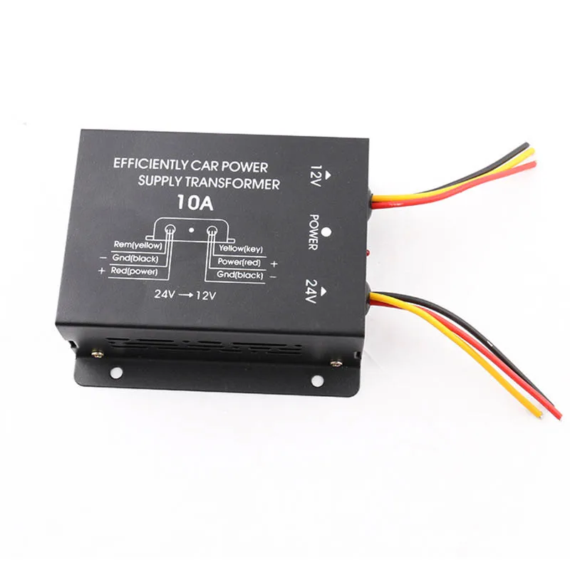 24v To 12v Regulator 10A/15A/20A/25A/30A Car Power Supply Converter High to Low 180w Voltage Reducer Ob For Car Large Truck