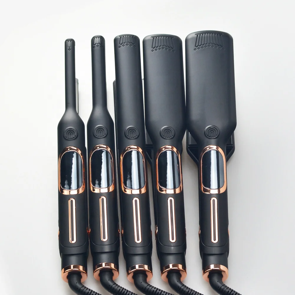 Профессиональный широкий плавающий утюжок для волос 250C с керамическим покрытием, выпрямитель для волос 500F, утюги с ЖК-дисплеем