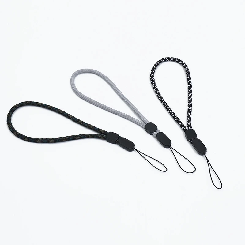 Correas de teléfono móvil, cordón corto con llave USB, walkie-talkie ajustable para correa de mano, cuerda para muñeca, cordón de Audio antipérdida para teléfono