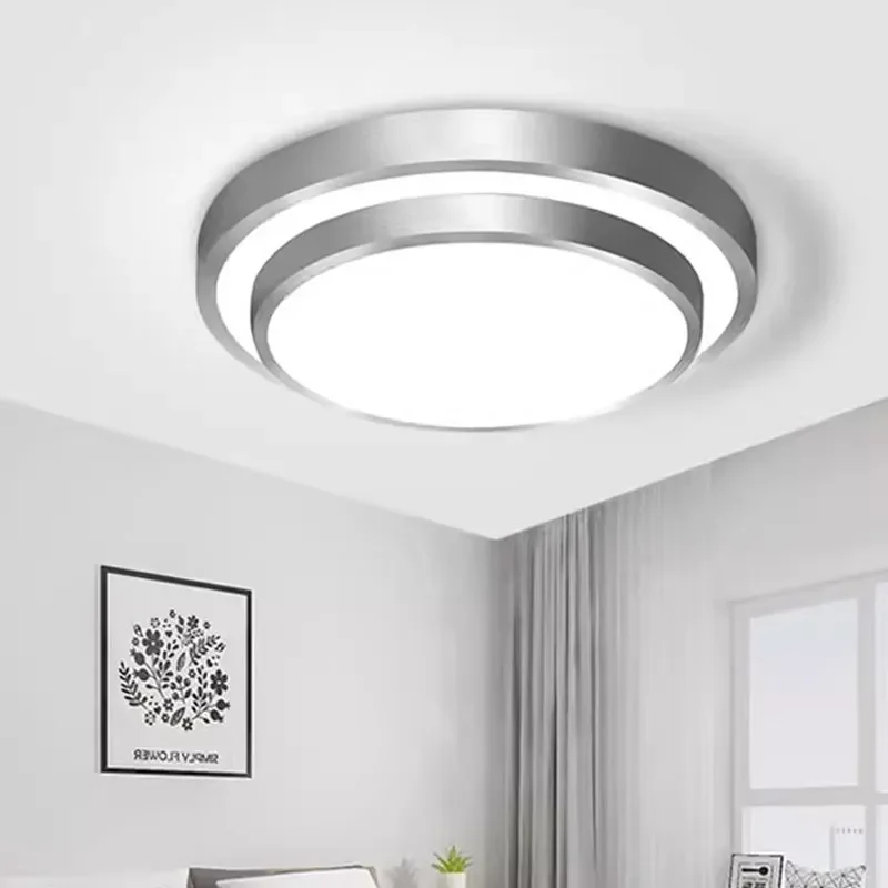 Modern LED Ceiling Light Double Layer Aluminium Remote Controlled Lamp Bedroom Dining Room Living Room Decor Lighting Fixtures