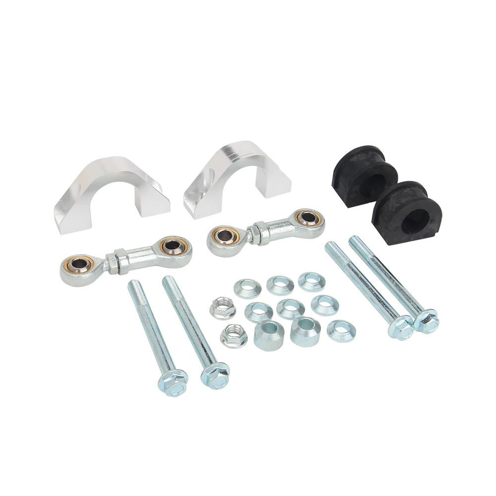 Racing Rear Sway Bar End Link Kit for 92-00 Honda Civic 94-01 Acura Integra DC2 Silver Left&Right Hand Thread Steering