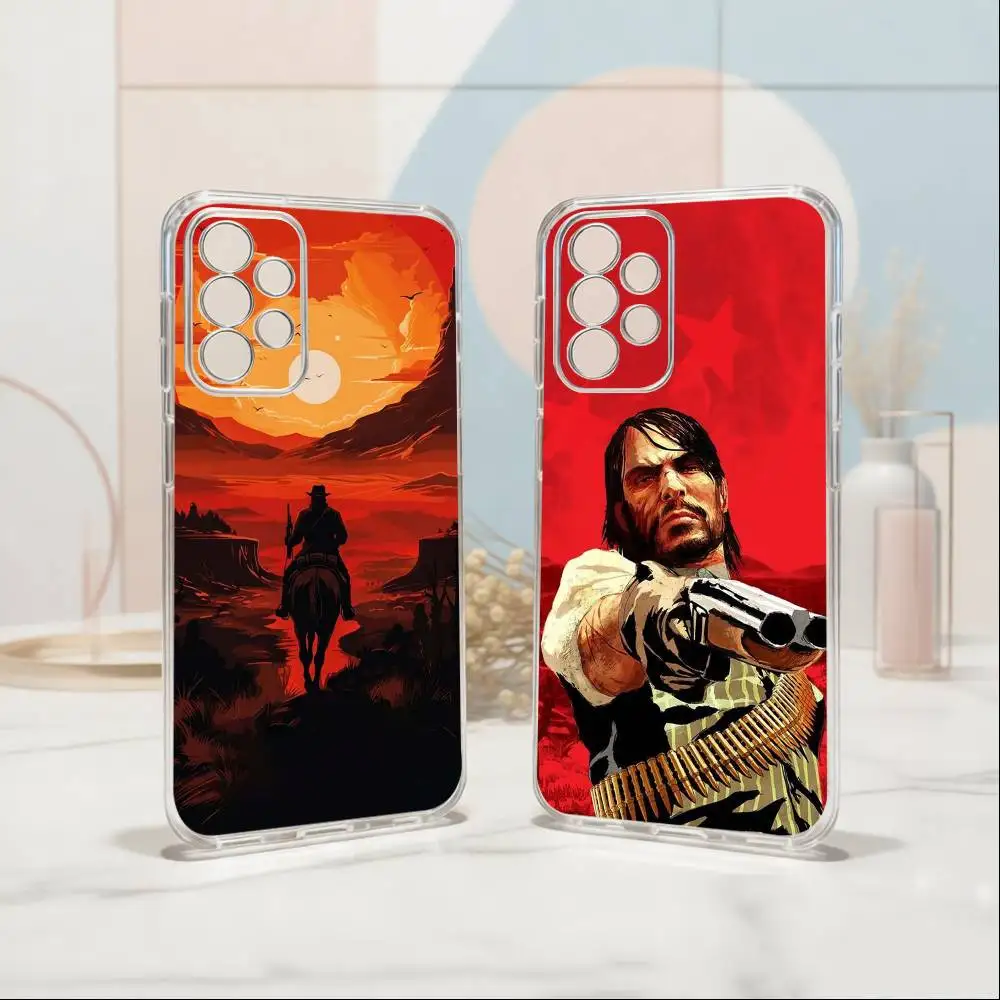 R-Red D-Dead R-Redemption Phone Case For Samsung S25,S24,S21,S22,S23,S30,Ultra,S20,Plus,Fe Transparent Cover