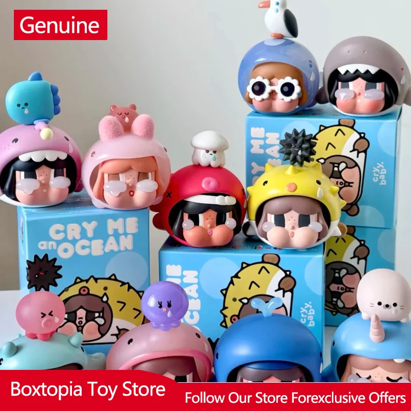 

New Authentic Pop Mart Crybaby Cry Me An Ocean Series Pvc Blind Box Pendant Decoration Mystery Box Kawaii Birthday Gift