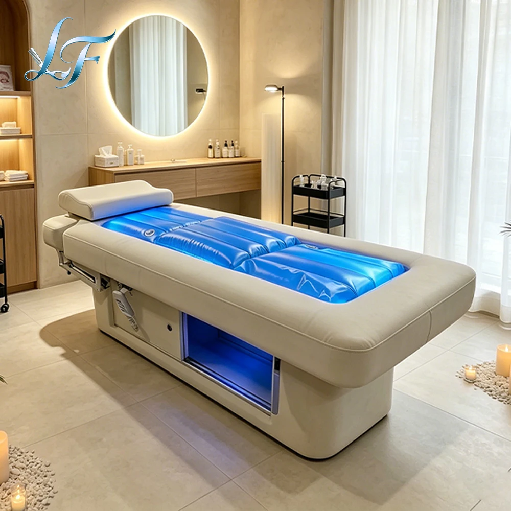 Two Motors Electric Facial Massage Bed With Storage Base For Medical Spa Esthetician Beauty Salon Furniture