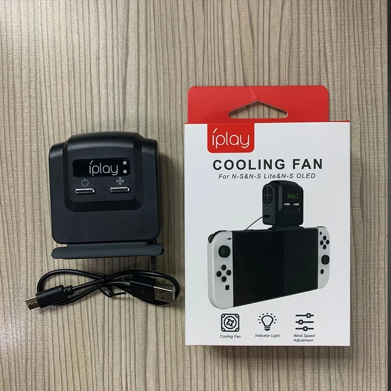 Ventilador de refrigeración para interruptor NS, Base de radiador de bombeo Turbo externo, disipador de calor, pantalla de temperatura para Nintendo Switch OLED, nuevo