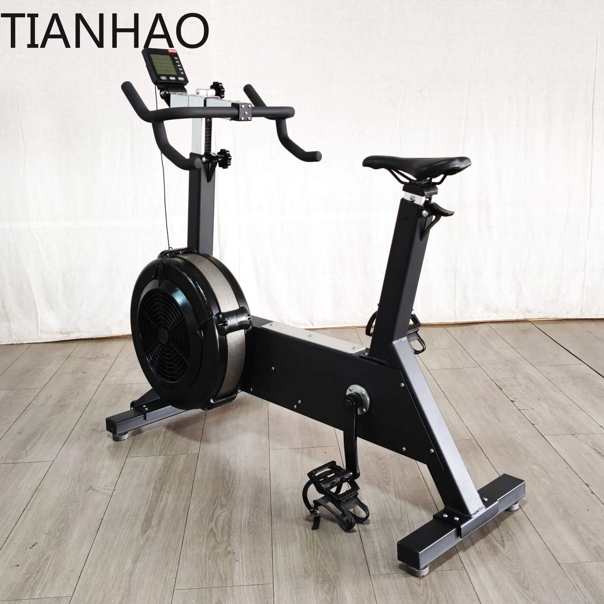 Professional Cardio Gym Fitness Commercial Spinning Bike Wind Resistance Training Exercise Bike