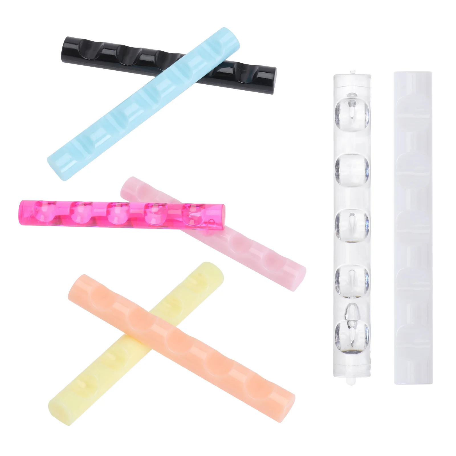 

8 шт., держатель для ручек для ногтей, акриловая стойка для хранения кистей, 5 сеток, органайзер для дизайна ногтей, портативная подставка для ручек для маникюра, принадлежности для салона