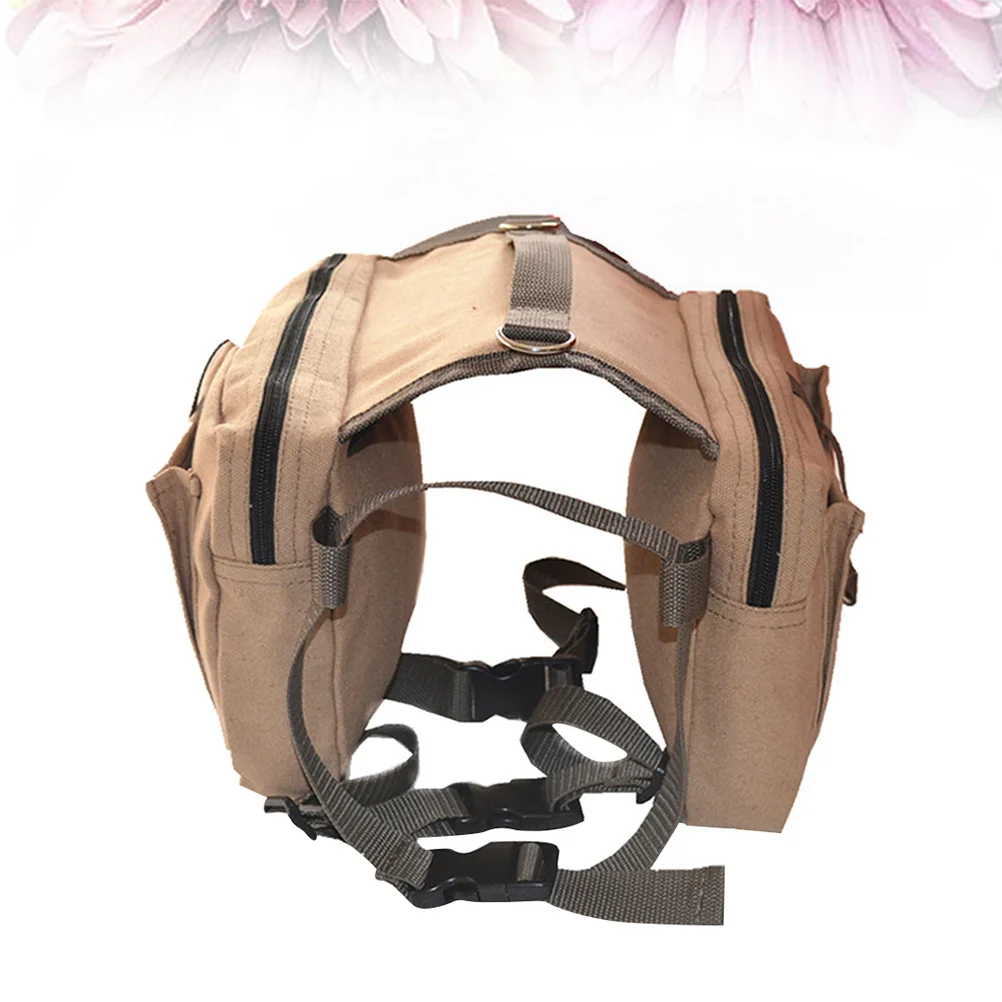 

Large Adjustable Saddlebag Outdoor Travel Backpack Hiking Camping Dog Rucksack Backpack for Pet Bagpacks Pets Harness
