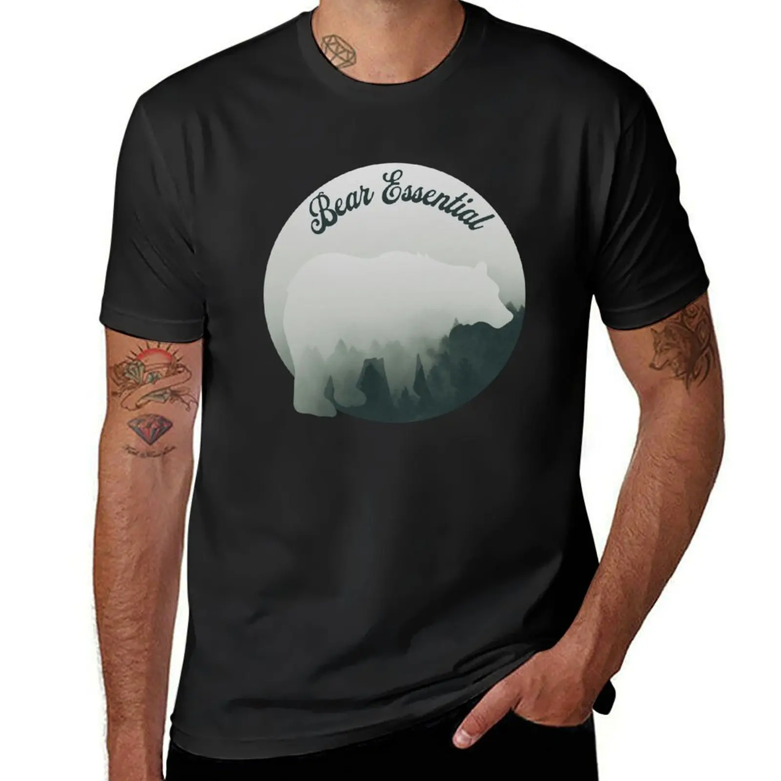 

Bear Essential / Bear Shadow T-Shirt cute tops blanks men clothing