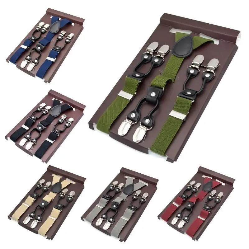 652F Fashionable Braces Perfect for Birthday Wedding for Formal and Casual Occasions Elegant Braces Striped /Solid Color