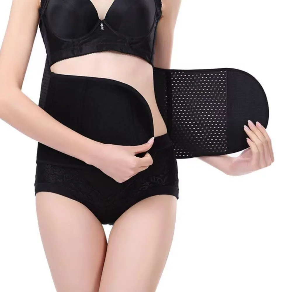Faja moldeadora de cuerpo cómoda banda para el vientre cartílago transpirable posparto forma del cuerpo costura fina cinturón Abdominal plegable niñas