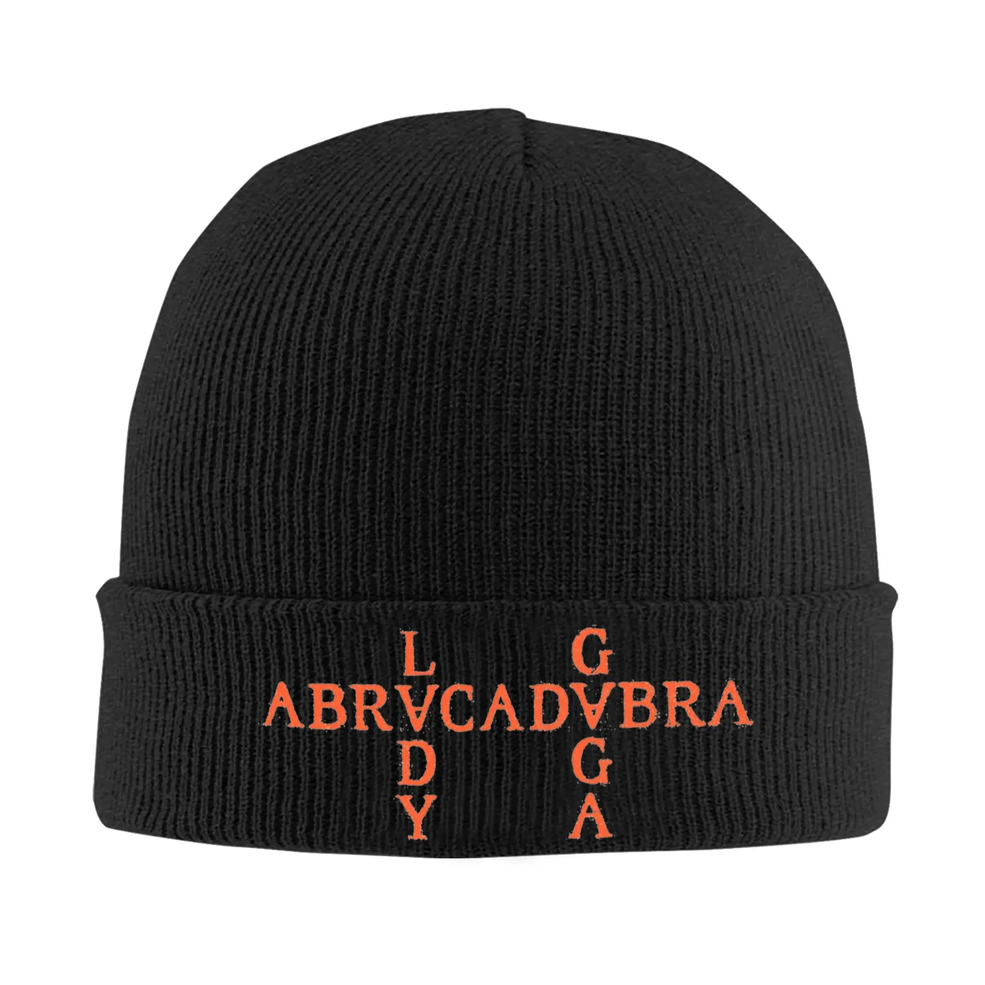 Lady Gaga Abracadabra Mayhem Chapéus Outono Inverno Skullies Gorros Baggy Caps Homens Mulheres Bonés de malha acrílica