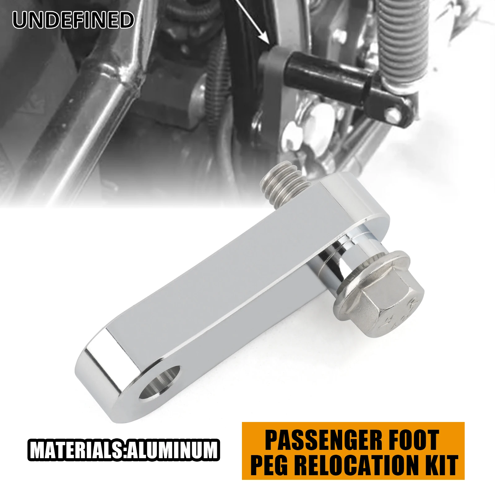 For Harley 1986-2017 Softail Custom Breakout Rocker CVO Fat Boy FXST FXSTC FLSTFSE FLSTF Passenger Foot Peg Relocation Mount Kit
