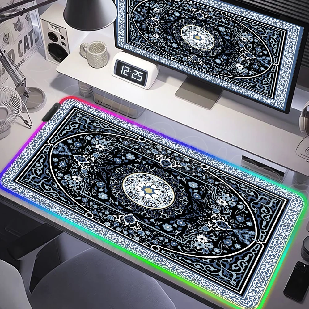 

Pink Persian Carpet Gaming Accessories Mouse Mat Extended Pad Xxl Computer Desk Mat Mouse Pads Large Mousepad HD Pc Mouse Pad