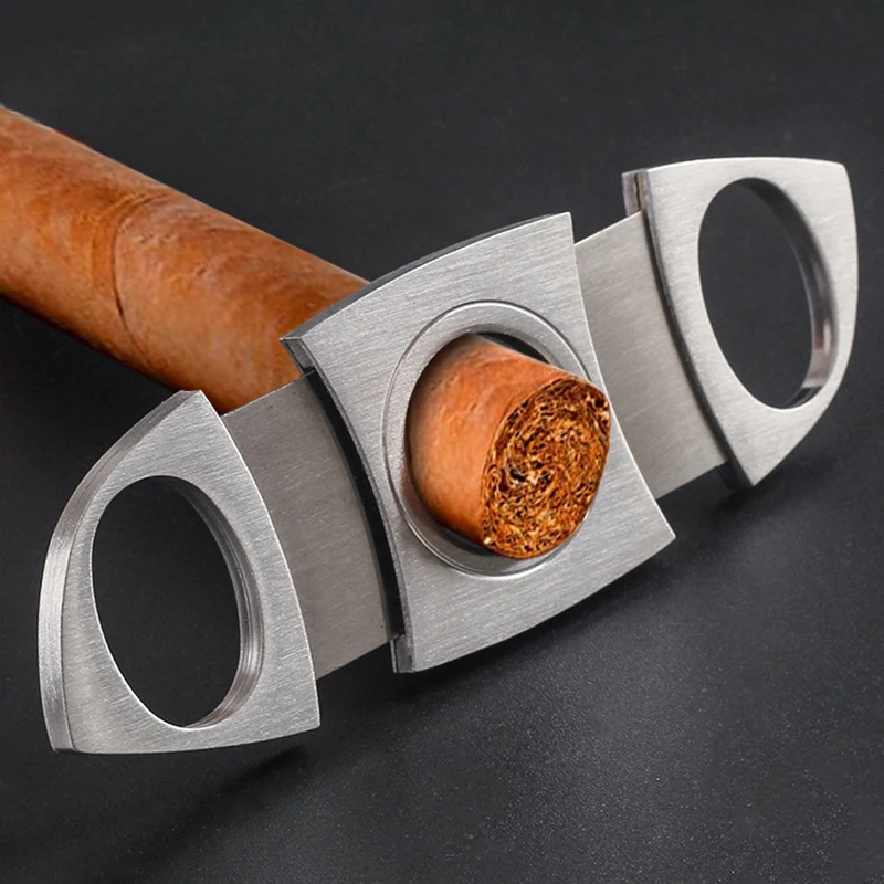 

Stainless Steel Cigar Cutting Machine, Guillotine Accessories, Metal Classic Cigar Scissors, Gift Punched Cigars Accessories