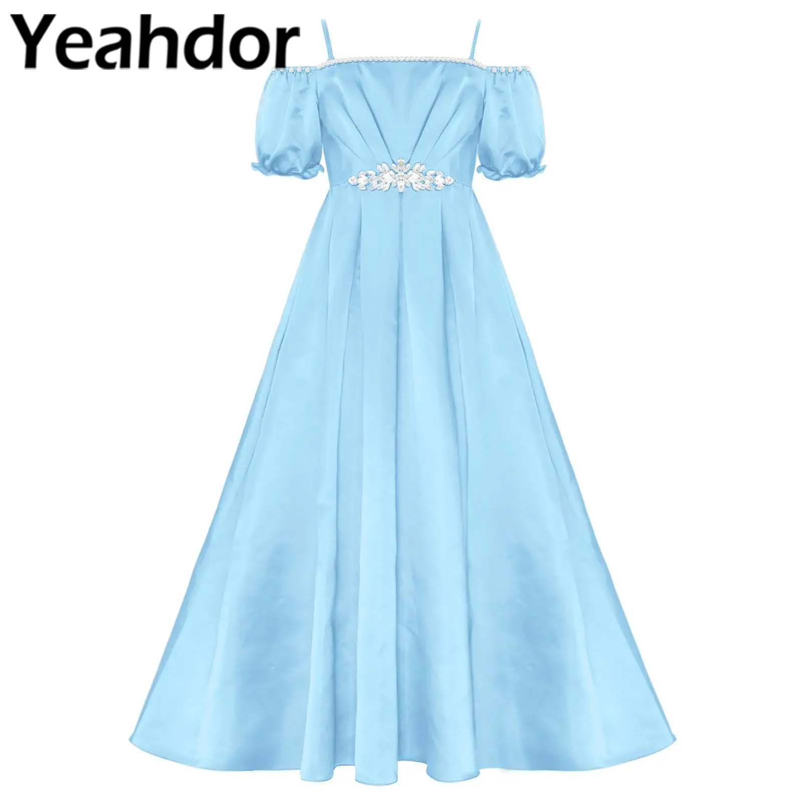 Girls Party Dress Off-the-shoulder Pageant Gown Wedding Costume for Prom Graduation Bridesmaid Robes Holy Communion Dresses