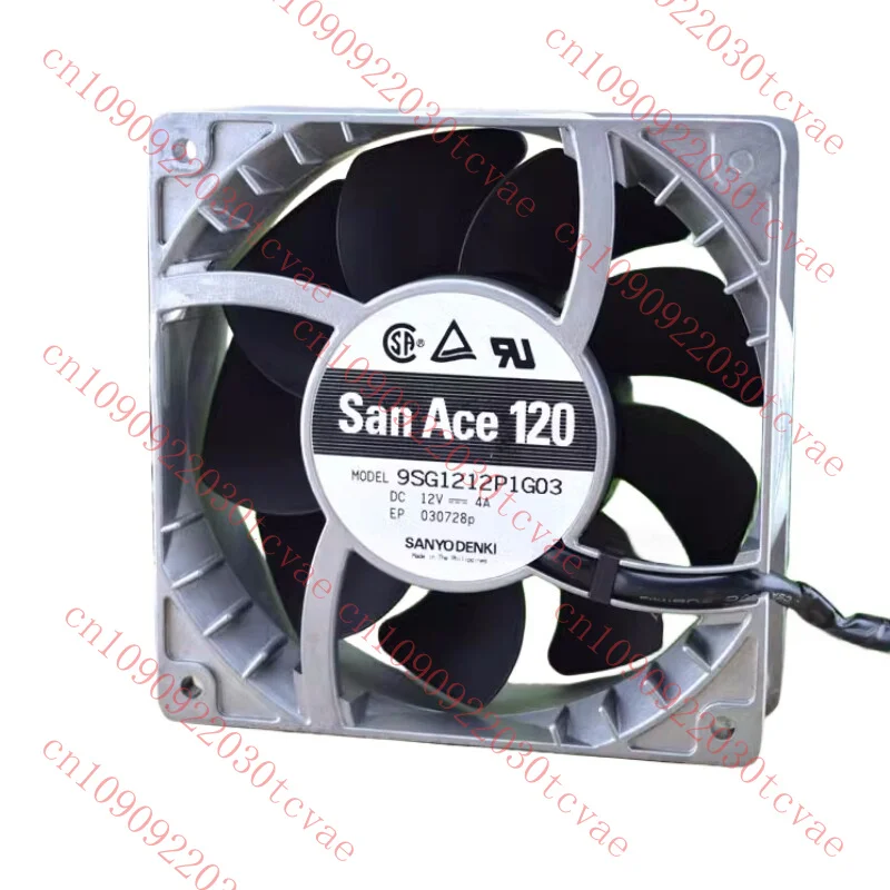 

For SANYO 9SG1212P1G06 DC 12V 4A 120*120*38mm 4Wire High Air Volume Violence Fan