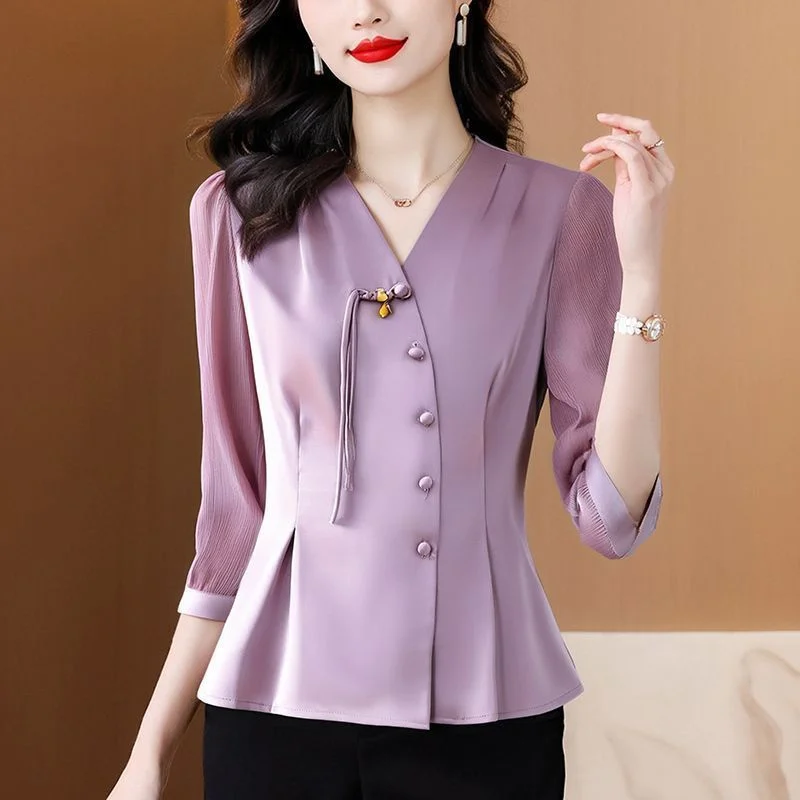 Chemise française pour femmes, nouvelle collection été 2026, haute qualité, grande taille 5XL, manteau de tempérament, veste à manches courtes, vêtements d'extérieur, haut féminin